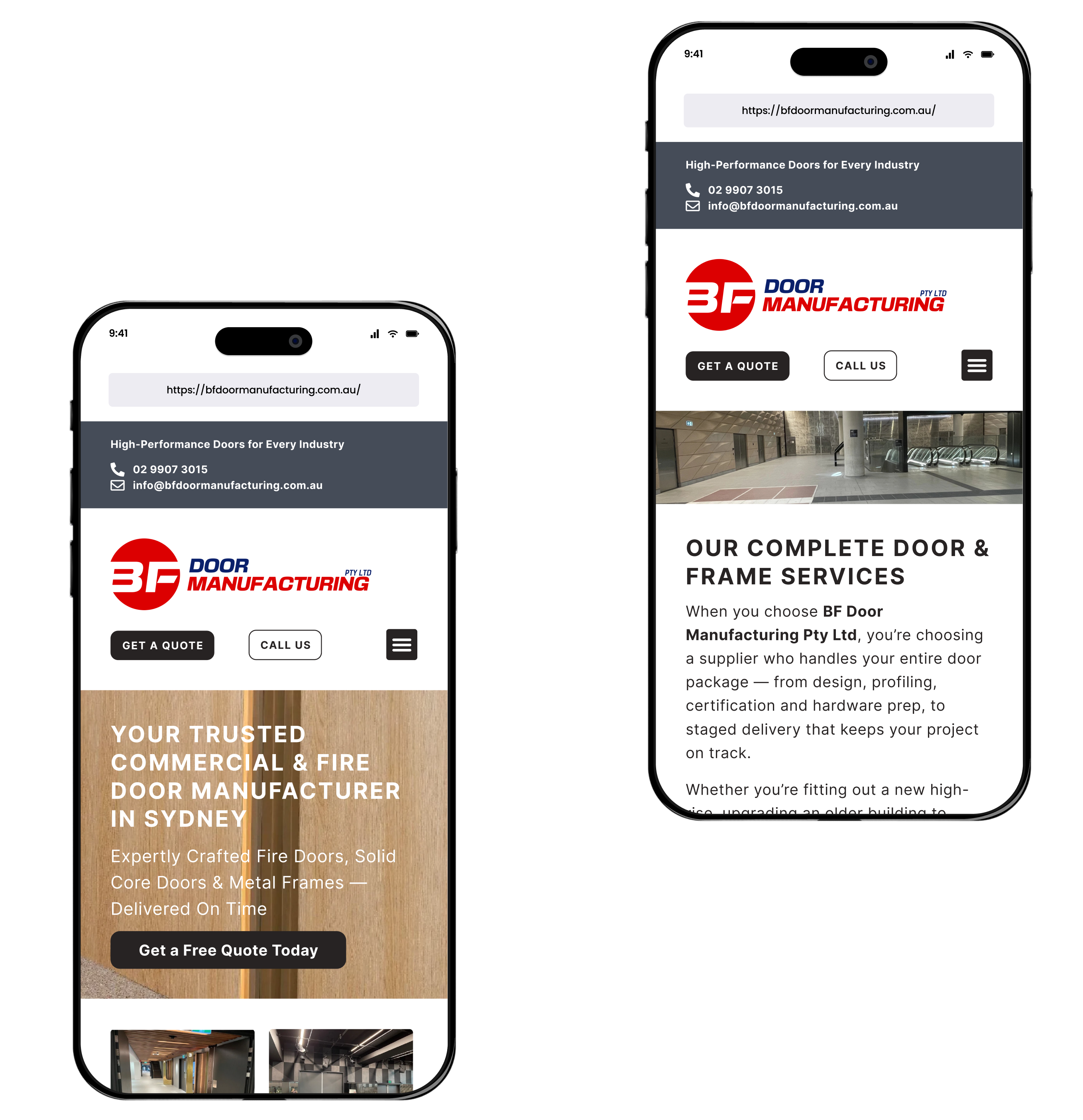 BF Door - Mobile View