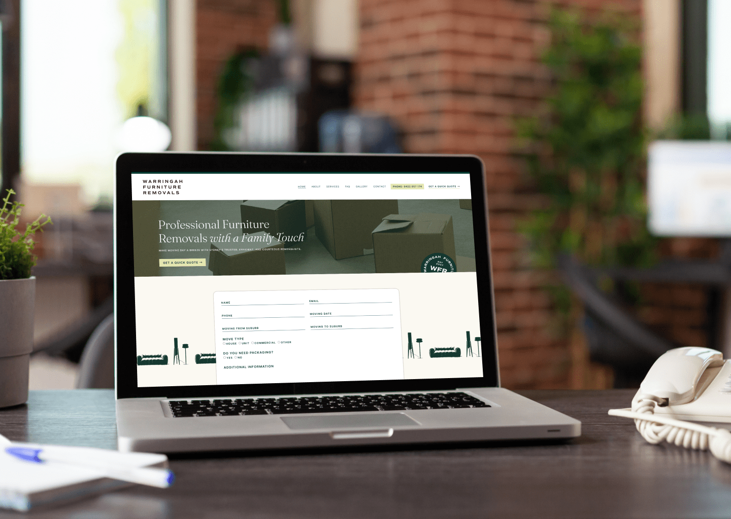 warringah furniture removals front tile