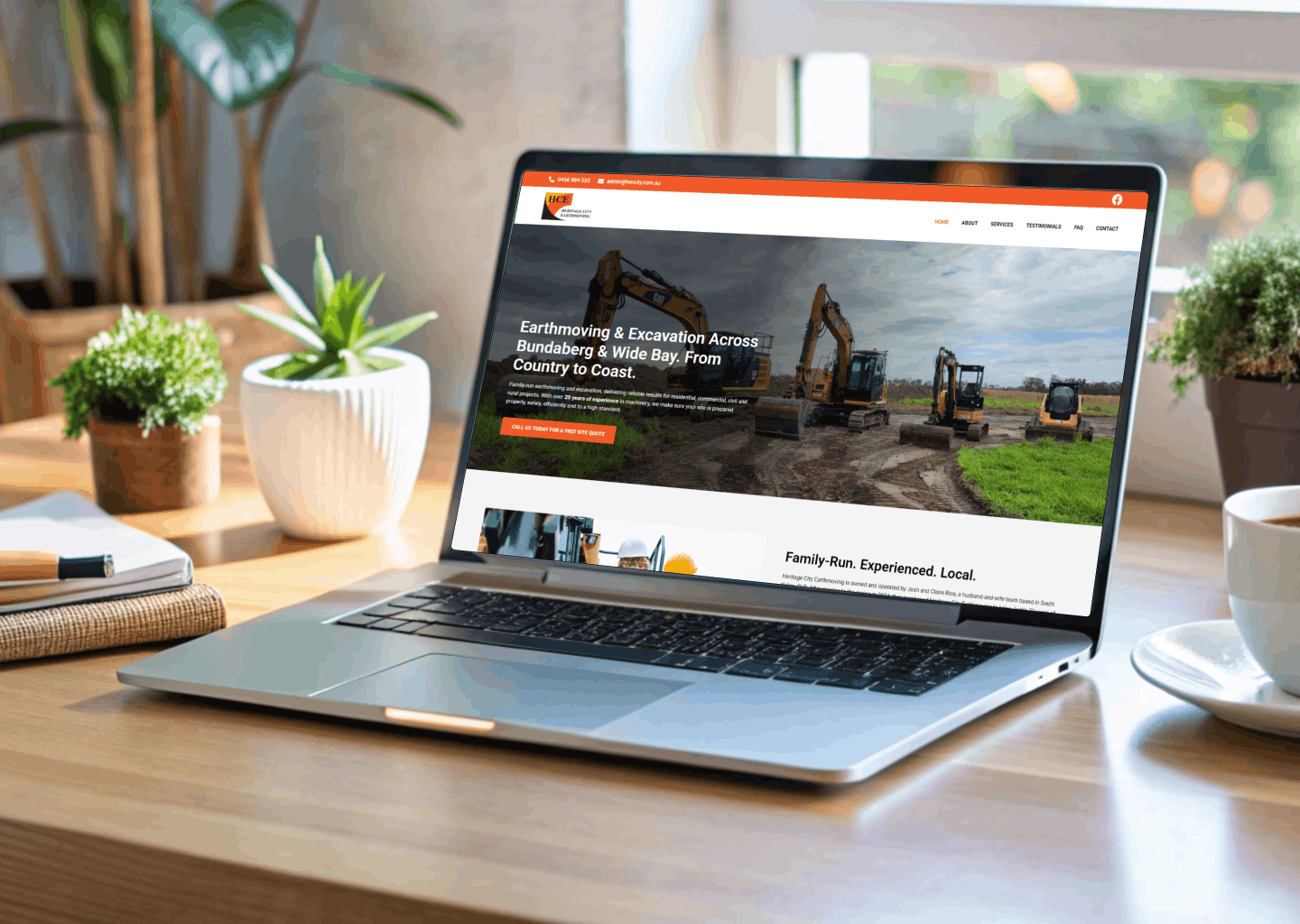 HeritageCityEearthmoving - Front Tile